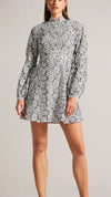 Ted Baker Hudsyn Fit And Flare Mini Dress With Ladder Lace