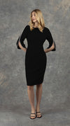 Rita Tailored Dress with Beaded Sleeves