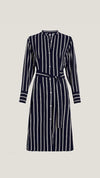 Argyle Stripe Mid Shirt Dress
