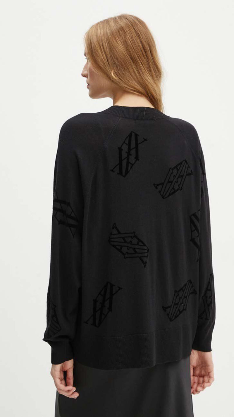 Graphic Oversized Cardigan