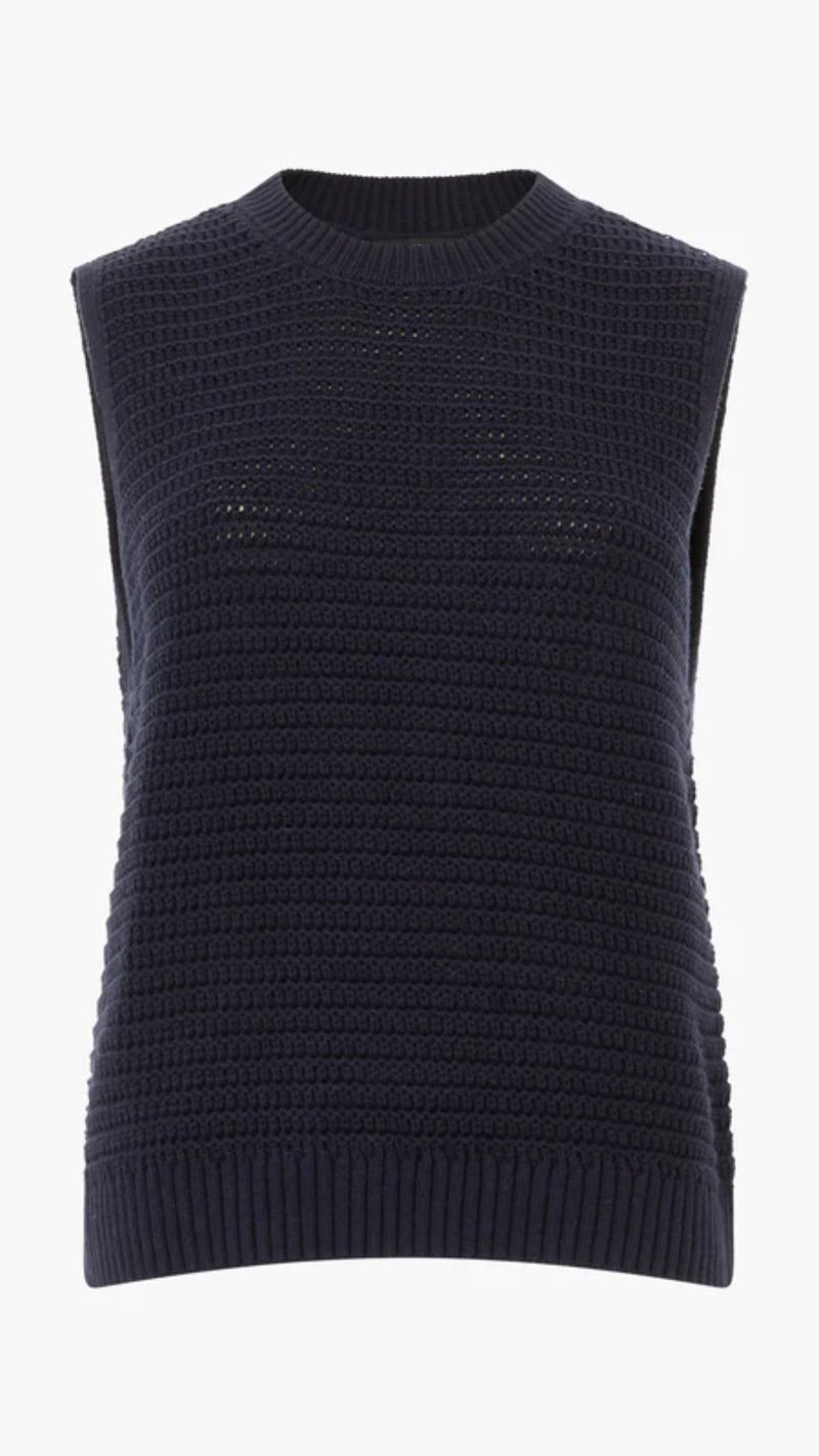 Manda Open Knit Vest