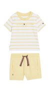 Essential Stripe T-Shirt and Short Set - Tommy Hilfiger Kids