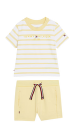 Essential Stripe T-Shirt and Short Set - Tommy Hilfiger Kids