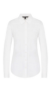 Stretch Poplin Shirt - White