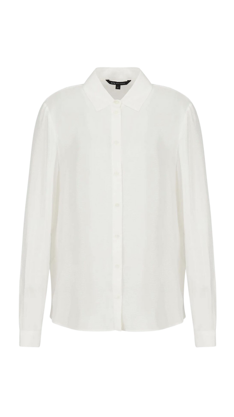 Fluid Viscose Shirt - White
