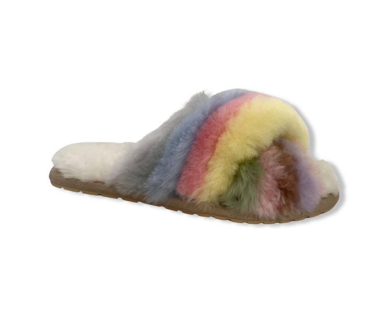 Mayberry Rainbow Pastel Slippers- multi