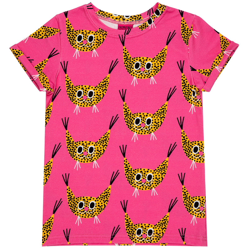 Rufus Wildcat Pink Short Sleeve T-Shirt