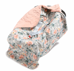 La Millou- Car Seat Blanket- blooming boutique- powder pink
