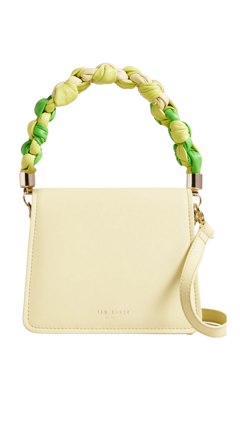 Maryse Knotted Handle Crossbody Bag Lime Ted Baker