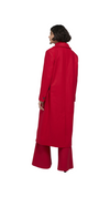 FREJIA- Crombie Coat With Detachable Strap Detail