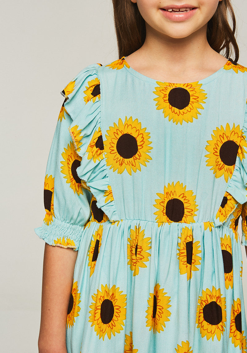 Little girl sunflower outlet dress