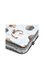La Millou-Baby Blanket-Fly Me To The Moon Sky- Grey