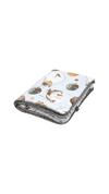 La Millou-Baby Blanket-Fly Me To The Moon Sky- Grey