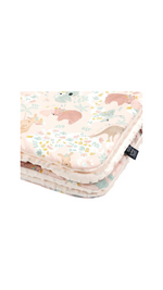 La Millou-Baby Blanket-Dundee & Friends Pink-Ecru