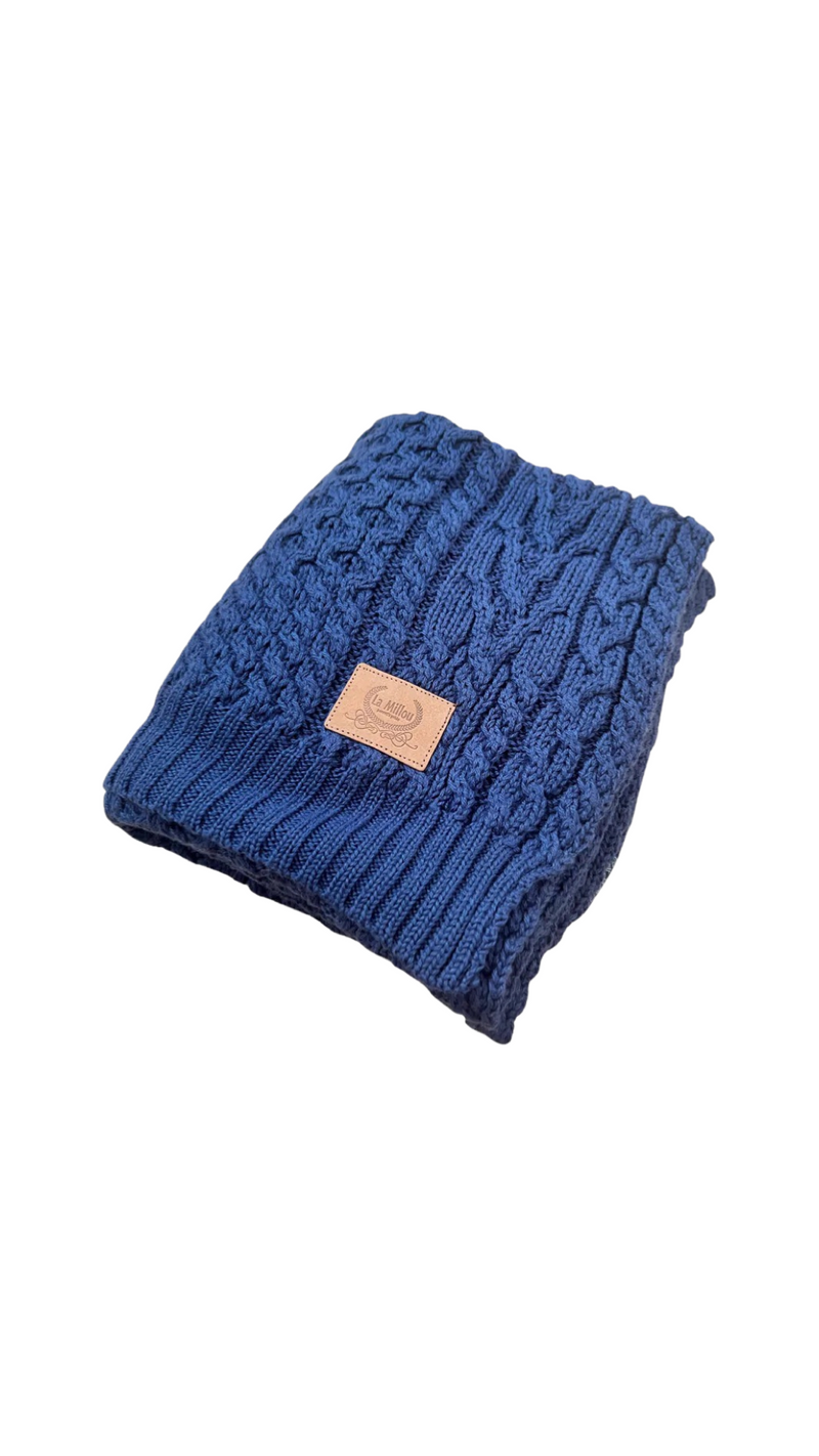 La Millou -Merino Wool Blanket- Royal Navy