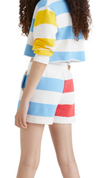 Colour-Blocked Stripe Shirts